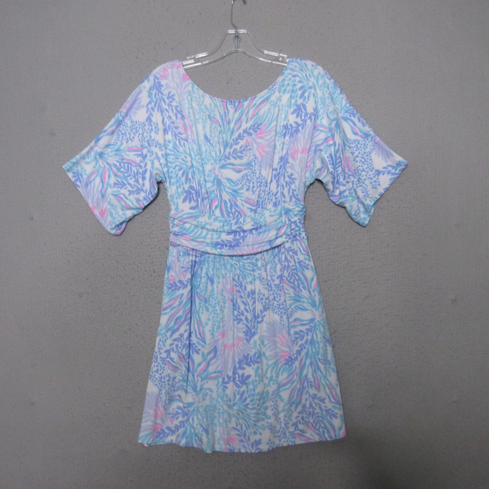 Lilly Pulitzer Romper‎ Skort Dress Floral Kimono Parigi Knit Resort READ